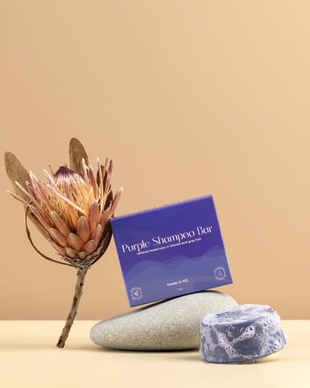 Purple Toning Shampoo Bar - Blonde & Grey